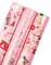 Christmas Wrapping Paper Roll - Mini Roll - 3 Rolls - 17 Inch X 120 Inch Per Roll - Pink Christmas tree, House, Snowflake Holiday Collection